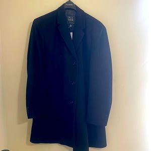 Jos A Bank Men’s Black Coat Size 48 Regular New with tags!